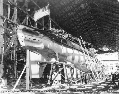 Squalus ready for launching, Sept. 14, 1938