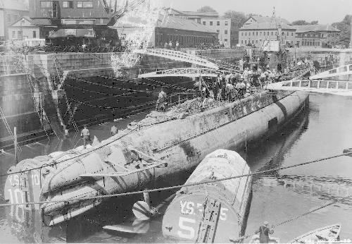 Squalus in dry dock