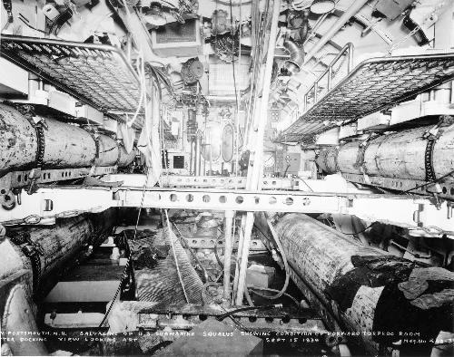 Squalus Forward torpedo room