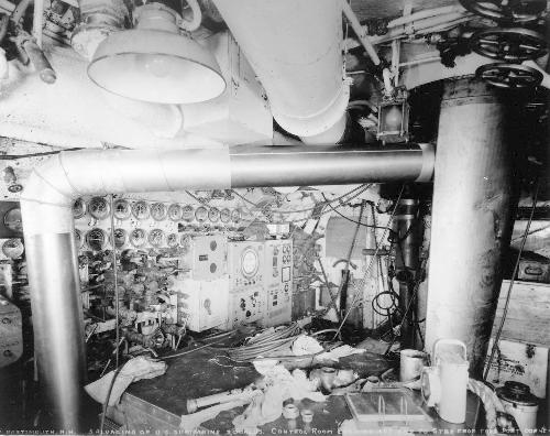 Squalus control room looking aft