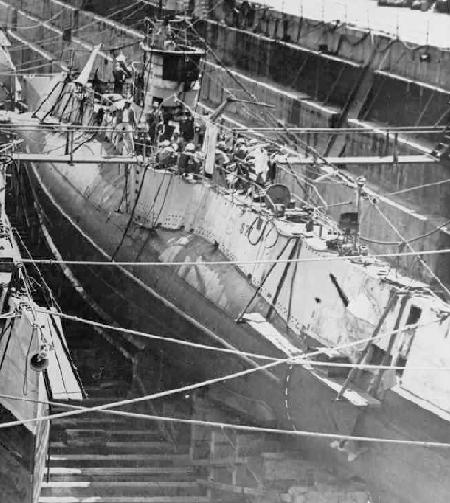 USS S-27 in Dry Dock circa 1925