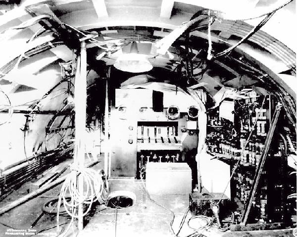 USS Shark Maneuvering Room under construction