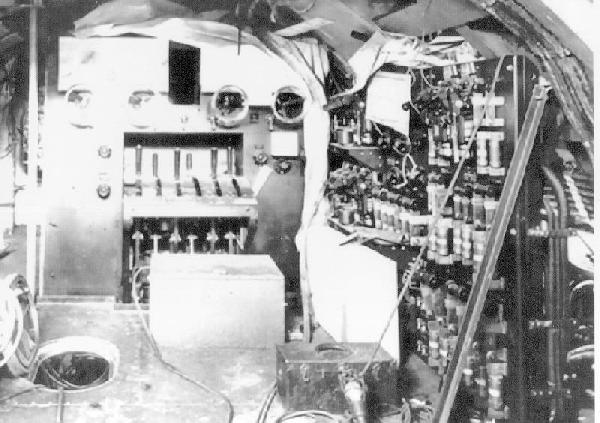 USS Shark Maneuvering Room under construction