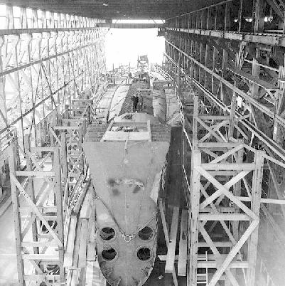 USS Squalus SS 192 during construction