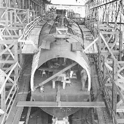 USS Squalus SS 192 during construction