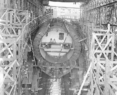 USS Squalus SS 192 during construction