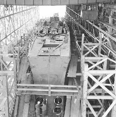 USS Squalus SS 192 during construction