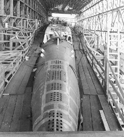 USS Squalus SS 192 during construction