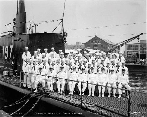 USS Seawolf SS 197 crew Aug. 5, 1940