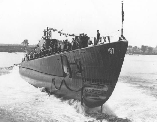 USS Seawolf SS 197 launch