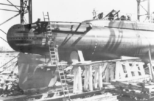 USS Thresher SS 200 pre launch out fitting