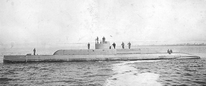 Post launch picture USS Seal (G-1)