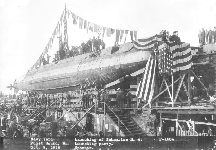 USS H-4 on Launch Day