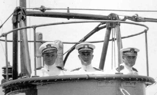 R-7 Officers on the bridge