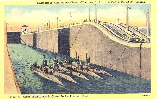 All 5 C boats together in Panama Canal