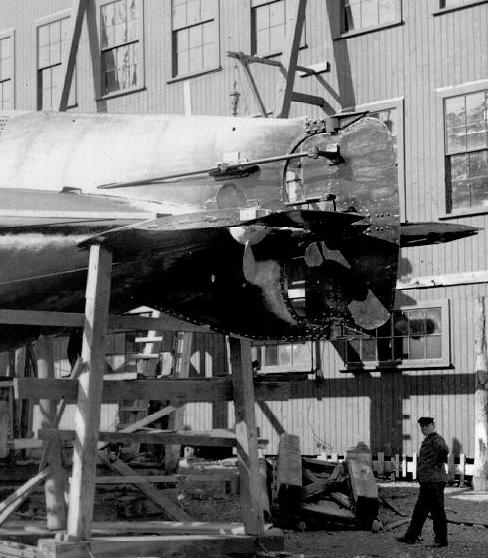 USS Octopus close up of stern