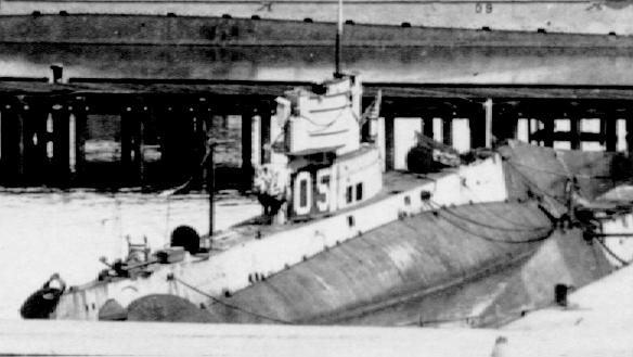 USS O-5 at Cocosolo, Panama