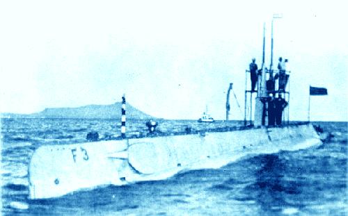 USS F-3 off Diamond Head, Hawaii