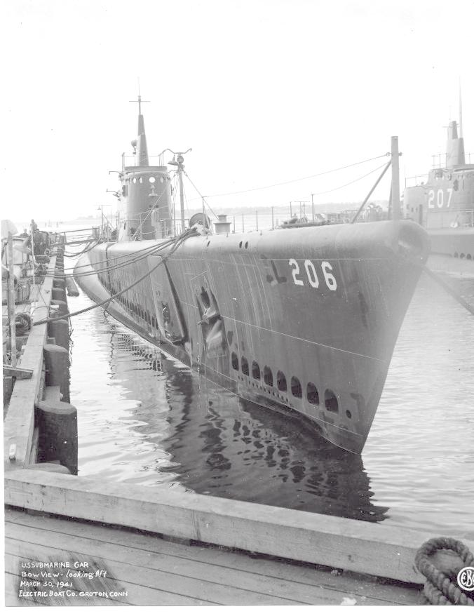 USS Gar SS 206 March 30, 1941