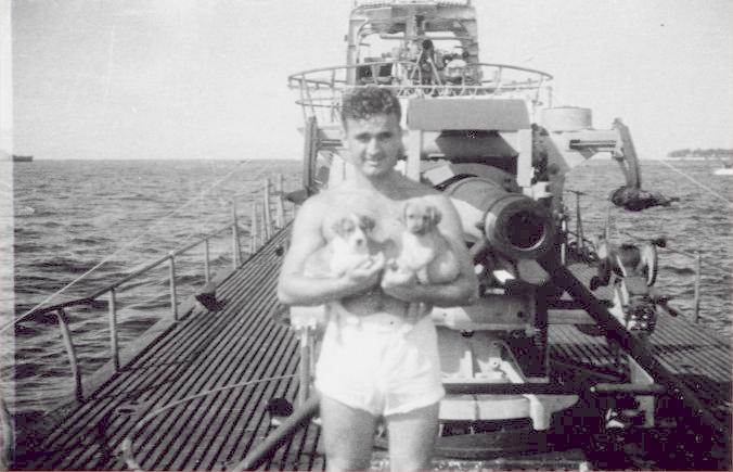 USS Gar mascot's pups