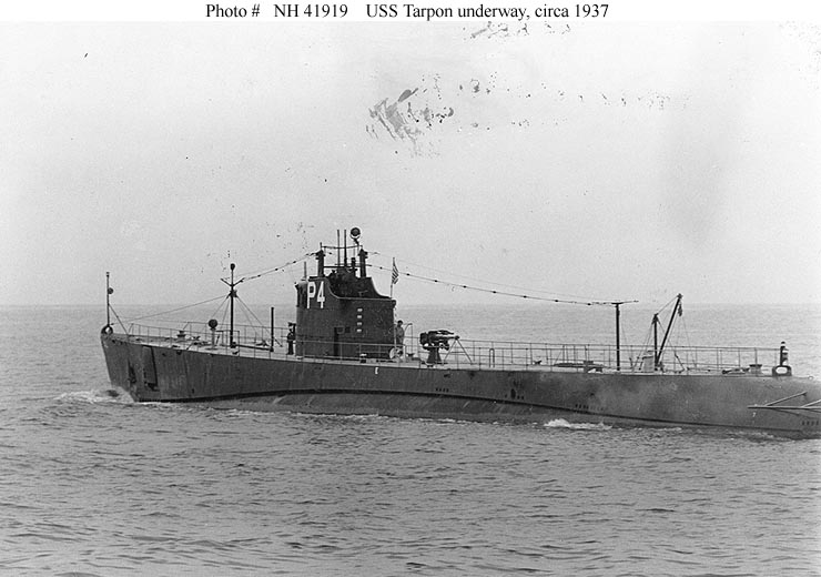 USS Tarpon SS 175 1937