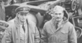 Lt Charles Leigh & Lt. Cmd. H. K. Nauman Dutch Harbor, AK 1943