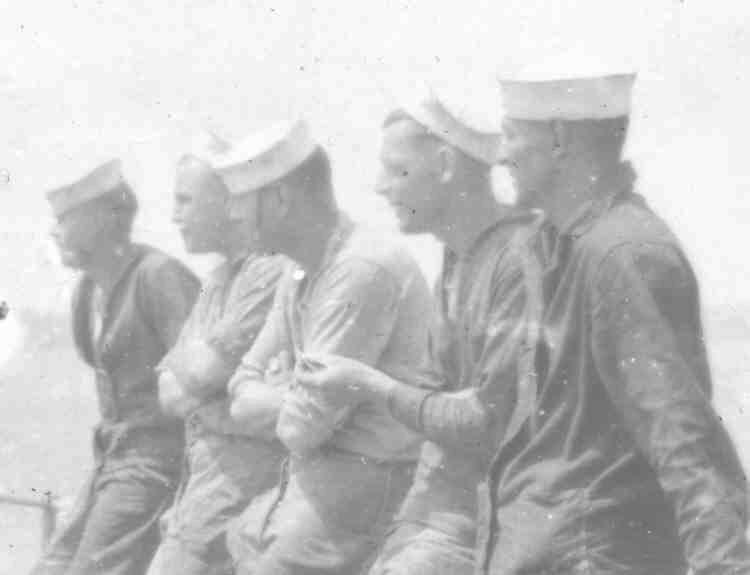 USS K-5 crew close-up