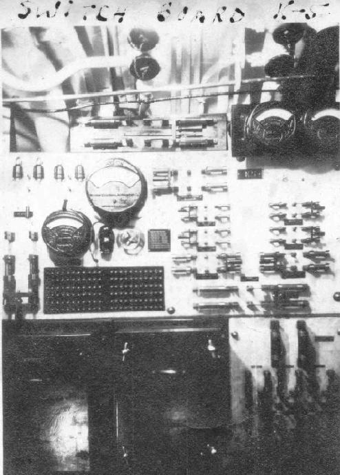 USS K-5 electrical switchboard