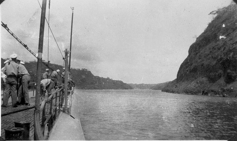 USS V-1 Transiting the Panama Canal Nov. 1927