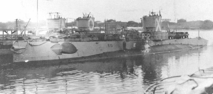 USS R-12 with 2 other R boats