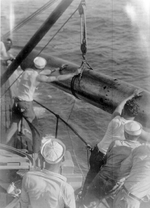 Retrieving a torpedo