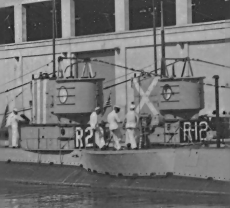 USS R-12 dockside