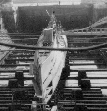 USS S-3 in Dry Dock