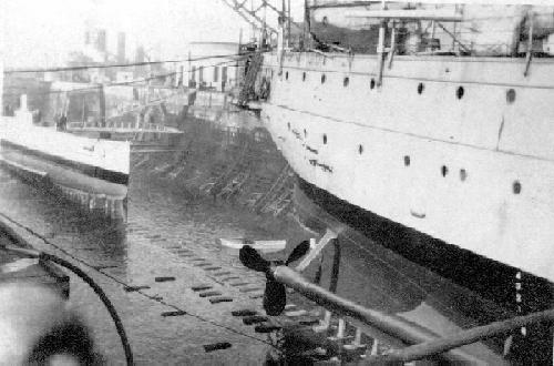 USS S-3 in Dry Dock