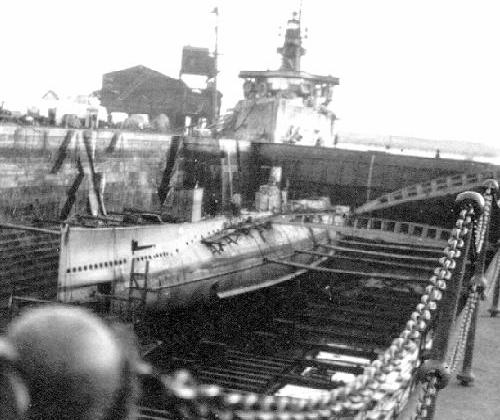 USS S-3 in Dry Dock