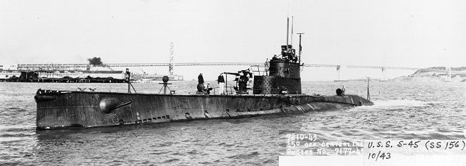 S-45  Seatrials, Mare Island Naval Shipyard