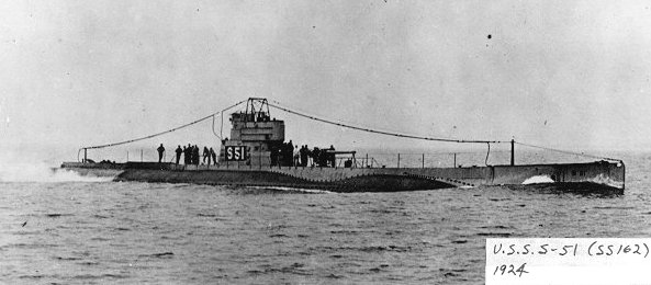 USS S-51 at sea