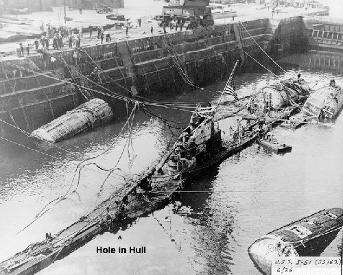 S-51 in dry dock