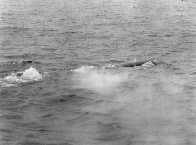 USS S-1 firing a torpedo