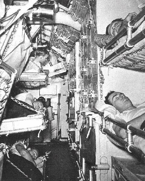 USS S-20 crews berthing area