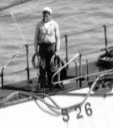 S-26 crewman  on bow