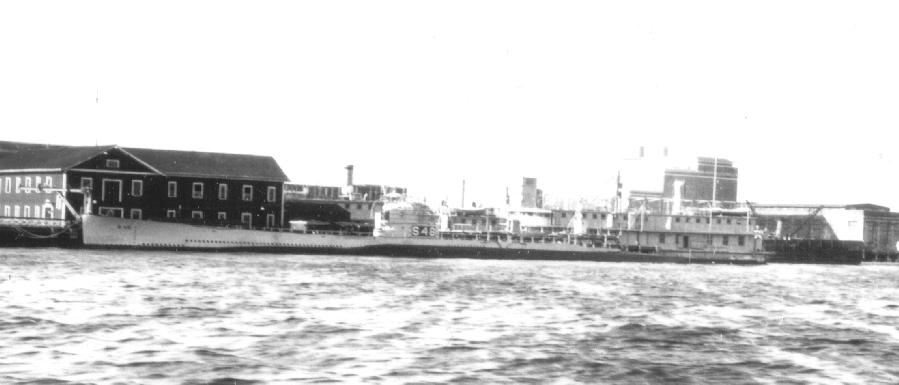 S-48 dockside, possibly Portsmouth Harbor