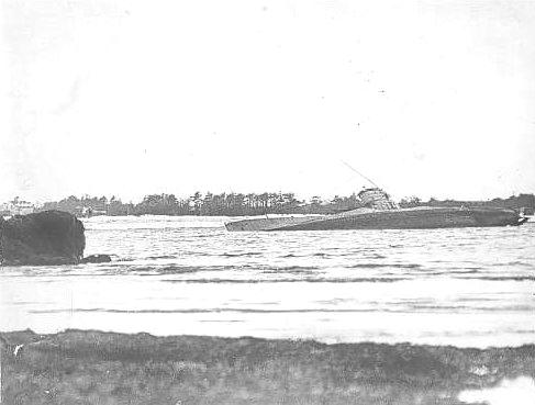 USS S-48 wrecked on the beach