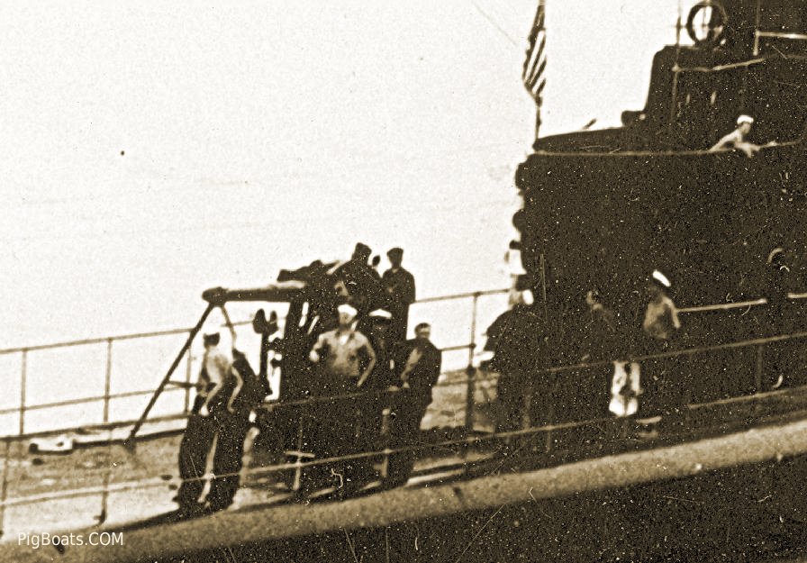 USS Thresher Maneuvering watch on fantail circa 1940