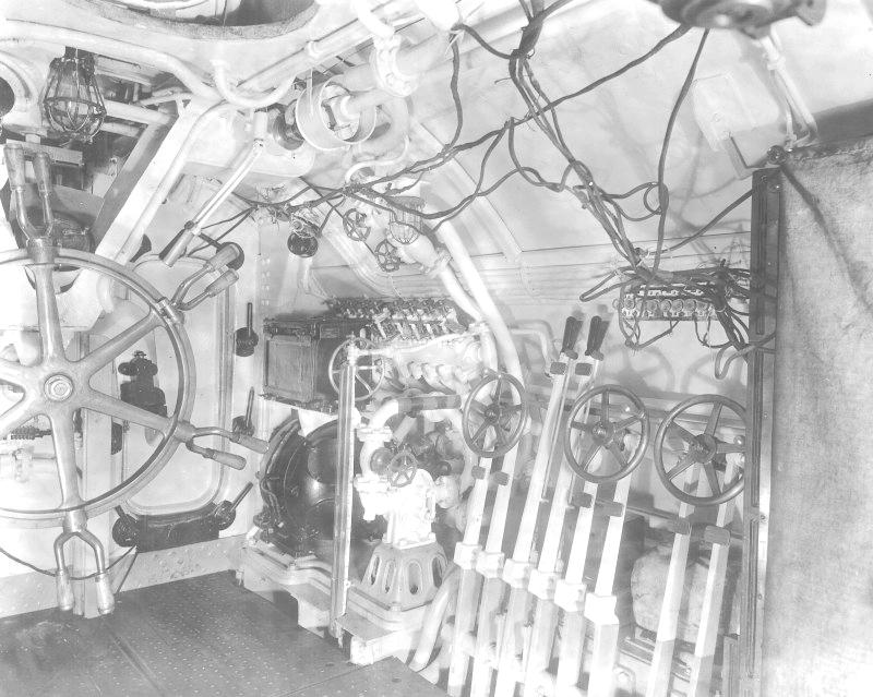 USS M-1 control room looking forward