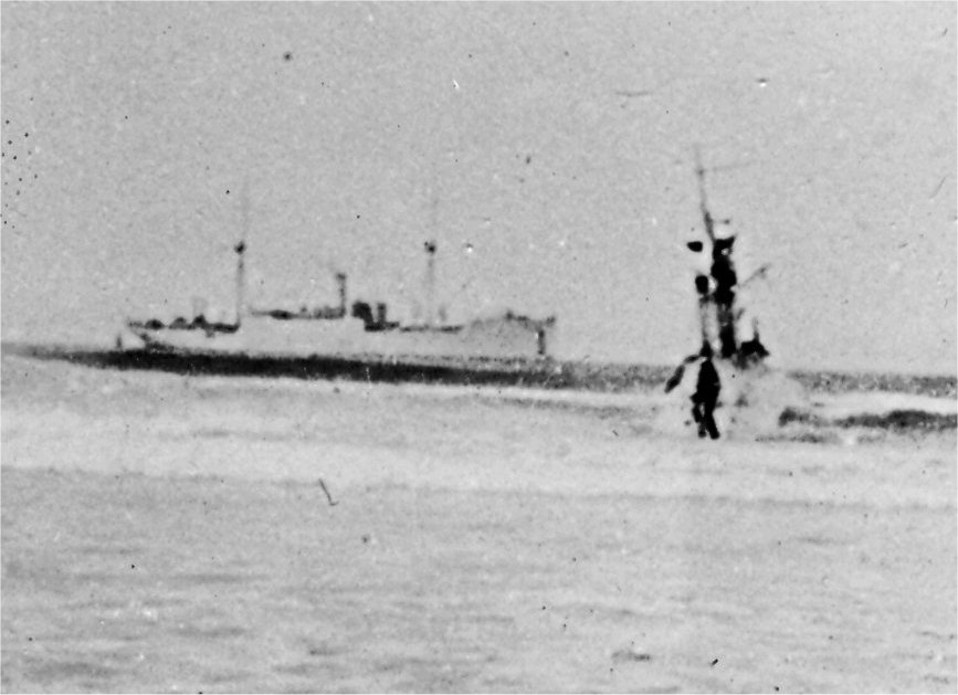 USS H-1 aground